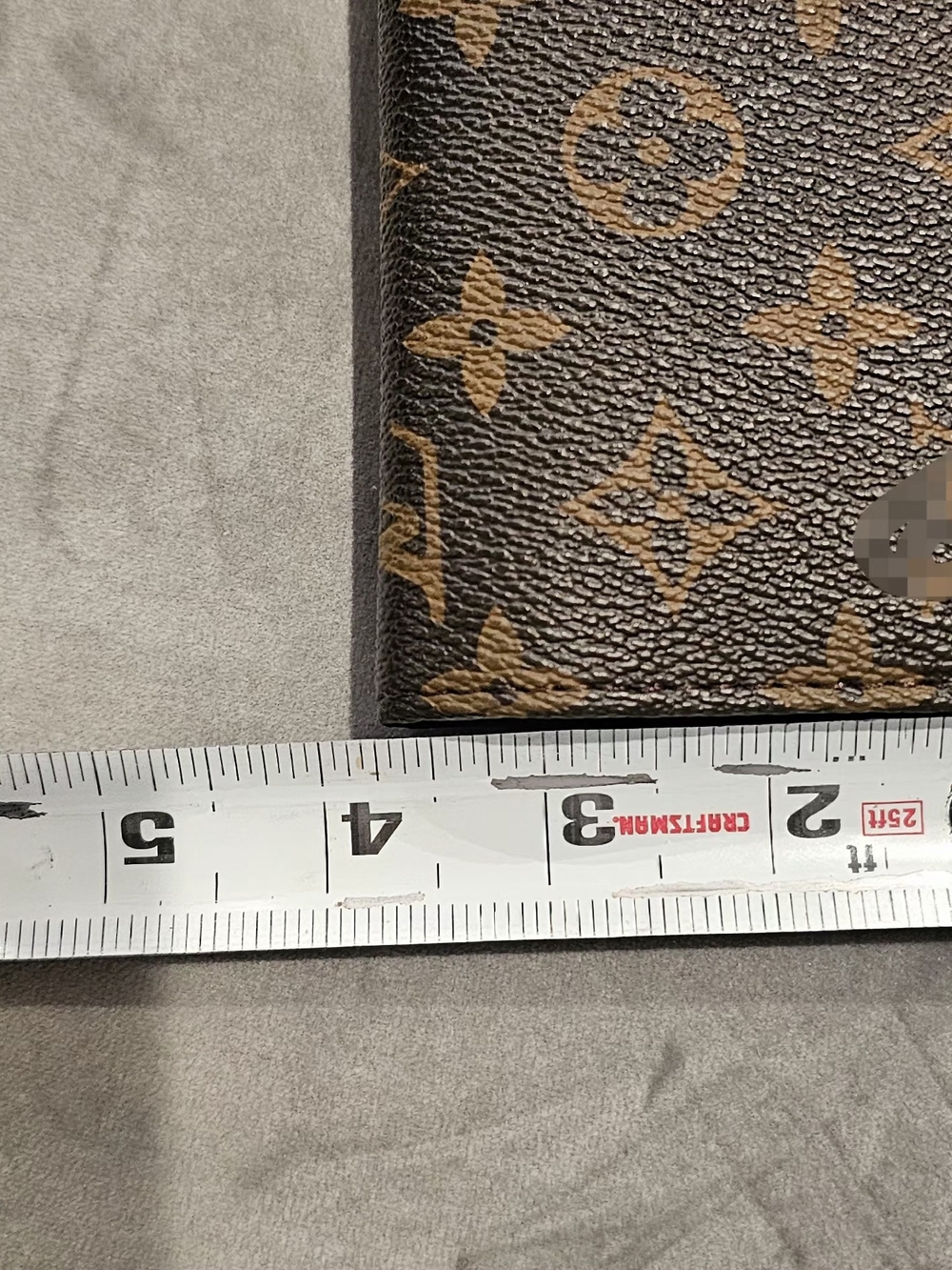Monogram Wallet in Brown and Tan , Lv Logo